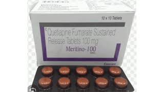 Meritino 100 Tablets Quetiapine Fumarate Sustained Release Tablets 100 mg [upl. by Sofer]