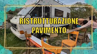 6 RISTRUTTURAZIONE CAMPER FAI DA TE PAVIMENTO IN SPC [upl. by Cherian651]