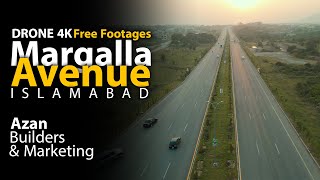 The Margalla Avenue or Margalla Expressway Islamabad 4K Drone Footages  Drone Video [upl. by Jangro]