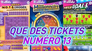 LES 3 PLUS GROS TICKETS DE LA FDJ  QUE DES NUMÉRO 13 [upl. by Legir]