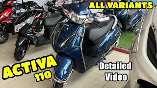 2023 Honda ACTIVA 110 e20 Full Review Video  Honda Activa 110 All Variants amp Price  Jaipur [upl. by Marinna]