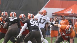 Browns Huddle Osweiler leads first team offense [upl. by Asoj]