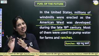 RSOS Class 12 English 302 Chapter 5 Fuel Of The Future  RSOS 12th Class English  Part 01 [upl. by Alin464]