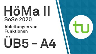 Ableitungen von Funktionen – TU Dortmund Höhere Mathematik II BCIBWMLW [upl. by Ceil905]