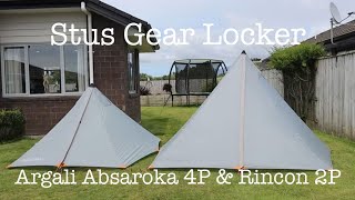 Stus Gear Locker  Argali Rincon 2P amp Absaroka 4P Tents [upl. by Candra764]