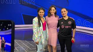 Jaidyn Triplett Press Tour in Miami featured on Primer Impacto [upl. by Nika]