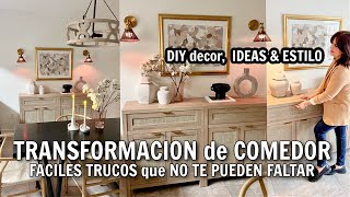 IDEAS para DECORACION ELEGANTE EN EL COMEDOR  CONVIERTE TU COMEDOR en un ESPACIO MEJOR š‘š¸» y DE LUJO [upl. by Rausch]