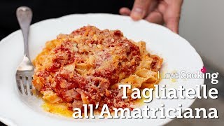 Tagliatelle allAmatriciana with Giuseppe Crupi [upl. by Zsa]