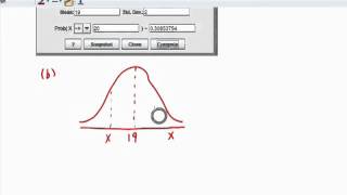 Find area under the normal curve find normal scores using StatCrunch [upl. by Biddick]