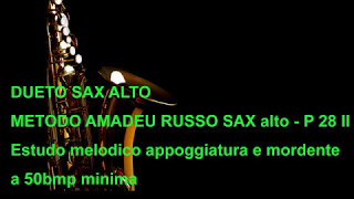 Metodo amadeu russo pag 28 II Estudo melodico sobre as appoggiatura e mordente [upl. by Rocray]