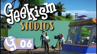 🎬 Backlot Studio Tour  Geekism Studios  Lets Play Planet Coaster 06 [upl. by Ennyletak]