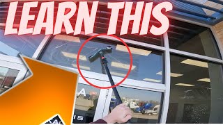 How To Clean Windows  Second Story Windows With a Pole  Squeegee Window Cleaning  Spring Clean [upl. by Ofilia]