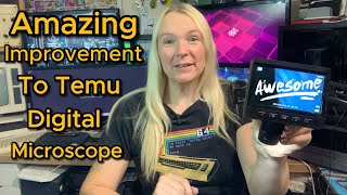 Temu Digital Microscope  Amazing amp Simple Improvement [upl. by Zetrauq]