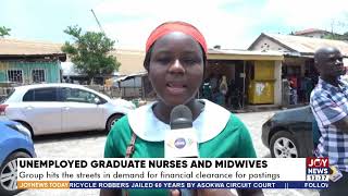 Unemployed graduate nurses and midwives protest [upl. by Zimmer]