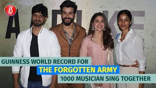 Amazon Prime Video Creates A Guinness World Record With Live Performance for The Forgotten Army [upl. by Anivla]