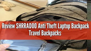 Review SHRRADOO Anti Theft Laptop Backpack Travel Backpacks with usb Charging Port for Women Men Col [upl. by Anchie]