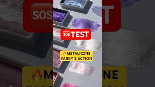 🆘TESTUJĘ METALICZNE AKWARELE Z ACTION testujemy test ivoadventures diy art shorts action [upl. by Tiffanle432]