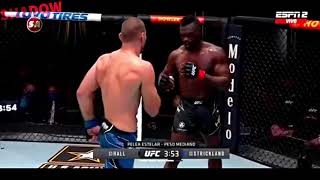 Uriah Hall vs Sean Strickland Fight Highlights UFC Vegas 33 [upl. by Anaoj]