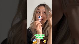 FAKE EYE PRANK shorts iribabyworld prank [upl. by Vinny531]