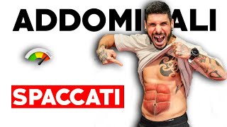 ADDOMINALI DISTRUTTI IN 8 MINUTI  scheda completa [upl. by Highams]