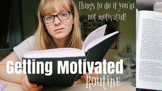 Study Motivation Routine  How to Get Motivated when youre Not [upl. by Oaht677]