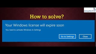 Your windows license will expire soon windows 10 Fix Your Windows License Will Expire Soon problem [upl. by Enineg]