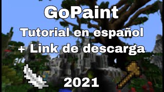 GoPaint  Minecraft  Tutorial en español  2021 [upl. by Burg765]