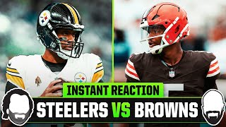 NFL Week 12 TNF Instant Reaction  Pittsburgh Steelers vs Cleveland Browns [upl. by Meggs]