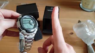 Watch Unboxing  Casio AE3000WD1AVEF World Time [upl. by Anemolif345]