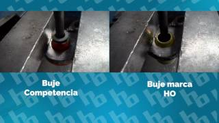 Buje uretanometal HO vs Competencia [upl. by Airotal]