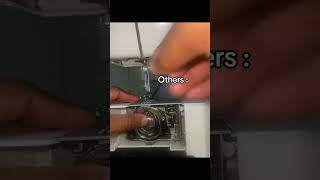 Correct way of inserting a bobbin into a bobbin case empisal 120A sewing machine sewingprojects [upl. by My173]