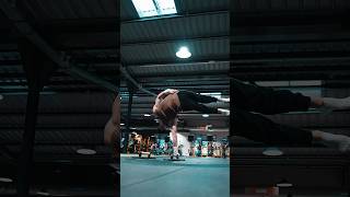 I HAVE NO VERTEBRAE LEFT 😂 handstand gym motivation calisthenics [upl. by Alicul]