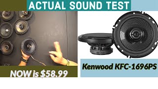 Kenwood KFC1696PS 6 12quot 2 Way Car Speakers Unbox and sound test [upl. by Kay]