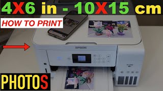 How To Print 4x6 Photos on Epson Printer [upl. by Laenahtan483]