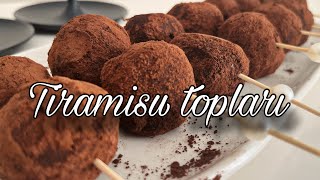 Tiramisu topları I Pratik tatlı tarifi I Gün Tabağı Önerisi [upl. by Ilyk251]