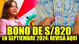 Nuevo Bono de S820 en septiembre 2024 revisa AQUÍ el link oficial Cobra con tu DNI  Comunicado [upl. by Skier136]