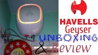 Havells geyser adonia 5 2000w unboxing amp detail review [upl. by Anirehtac]