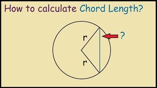 How to calculate Chord Length of a Circle [upl. by Leesen]