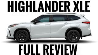 2023 TOYOTA HIGHLANDER XLE FULL REVIEW  3 ROW TOYOTA SUV  BEST TOYOTA SUV [upl. by Atnoed211]