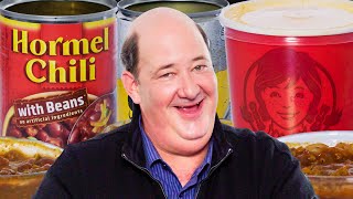 The Office Star Brian Baumgartner Tries And Ranks All The Most Popular Chilis  Delish [upl. by Itch]