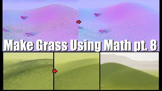 UE5 Procedural Grass Using Bezier Curves pt 8 Distance Blending Normals and Buffers [upl. by Rednav]