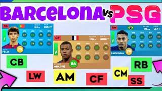 Barcelona V PSG  The better Team in DLS 24 [upl. by Zimmerman]