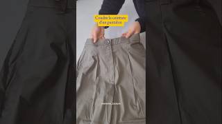 COUDRE LA CEINTURE DUN PANTALON sewing couture [upl. by Bennion400]