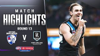 Western Bulldogs v Port Adelaide Power Highlights  Round 13 2023  AFL [upl. by Brodeur]