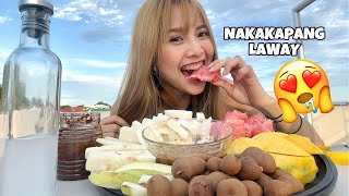 FRUITS MUKBANG SA ROOFTOP  Mahalia E [upl. by Aiuqal]