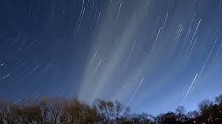 Star Trails Over The Elkhorn Forest on a Starry Night [upl. by Philips]