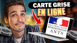 Comment faire sa carte grise en ligne  TUTO 2024 [upl. by Malachi897]