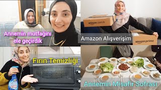 Amazon Kargo Açılışı  İlk Defa Fırını Temizledim  Annemin Misafir Sofrası  Adana Kebap Çiğ Köfte [upl. by Hertzog]