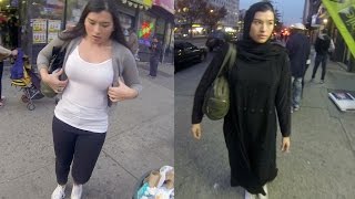 10 Hours of Walking in NYC as a Woman in Hijab [upl. by Cristin177]