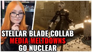 Stellar Blade Nier Collab Media MELTDOWNS GO NUCLEAR 😂 Gamers WRECK Triggered Journos [upl. by Anahsahs798]